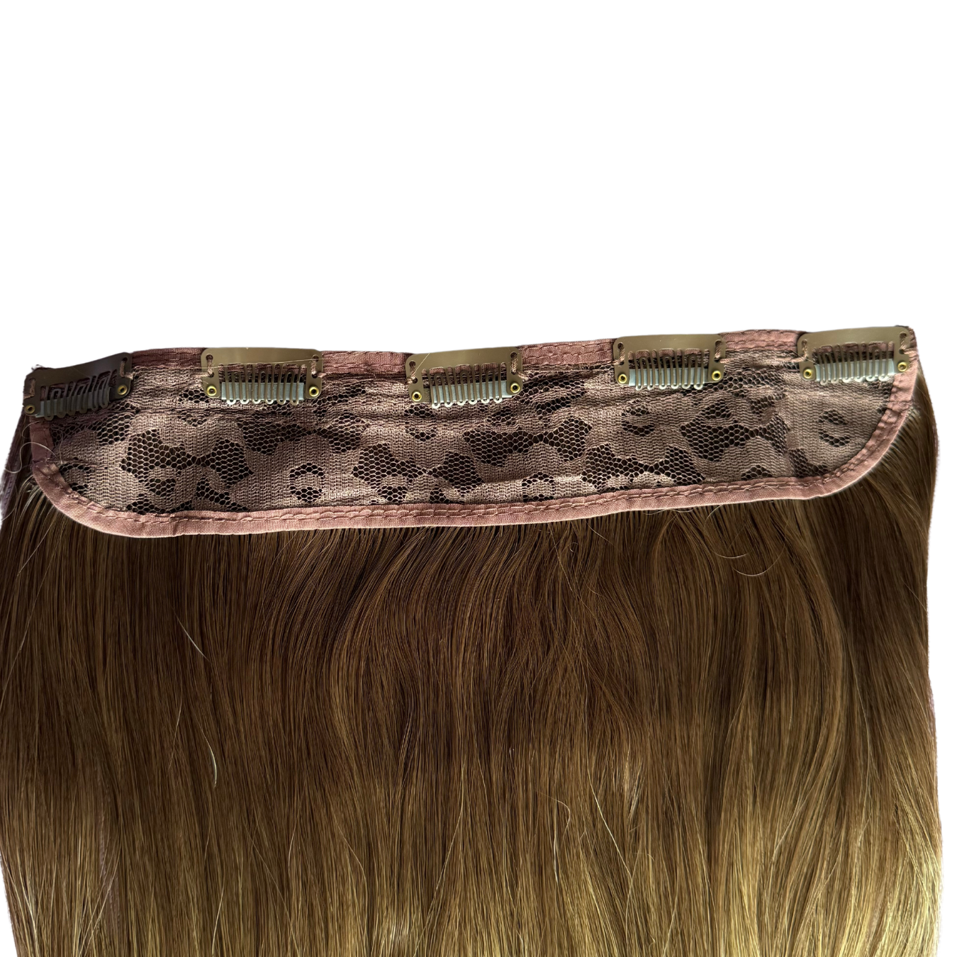 Extensiones de Cabello Vegano con clip de 24" Balayage