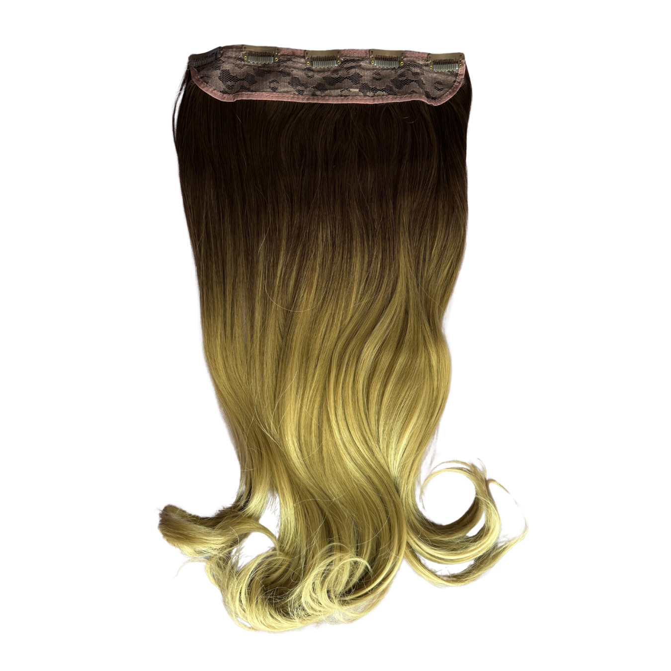 Extensiones de Cabello Vegano con clip de 24" Balayage