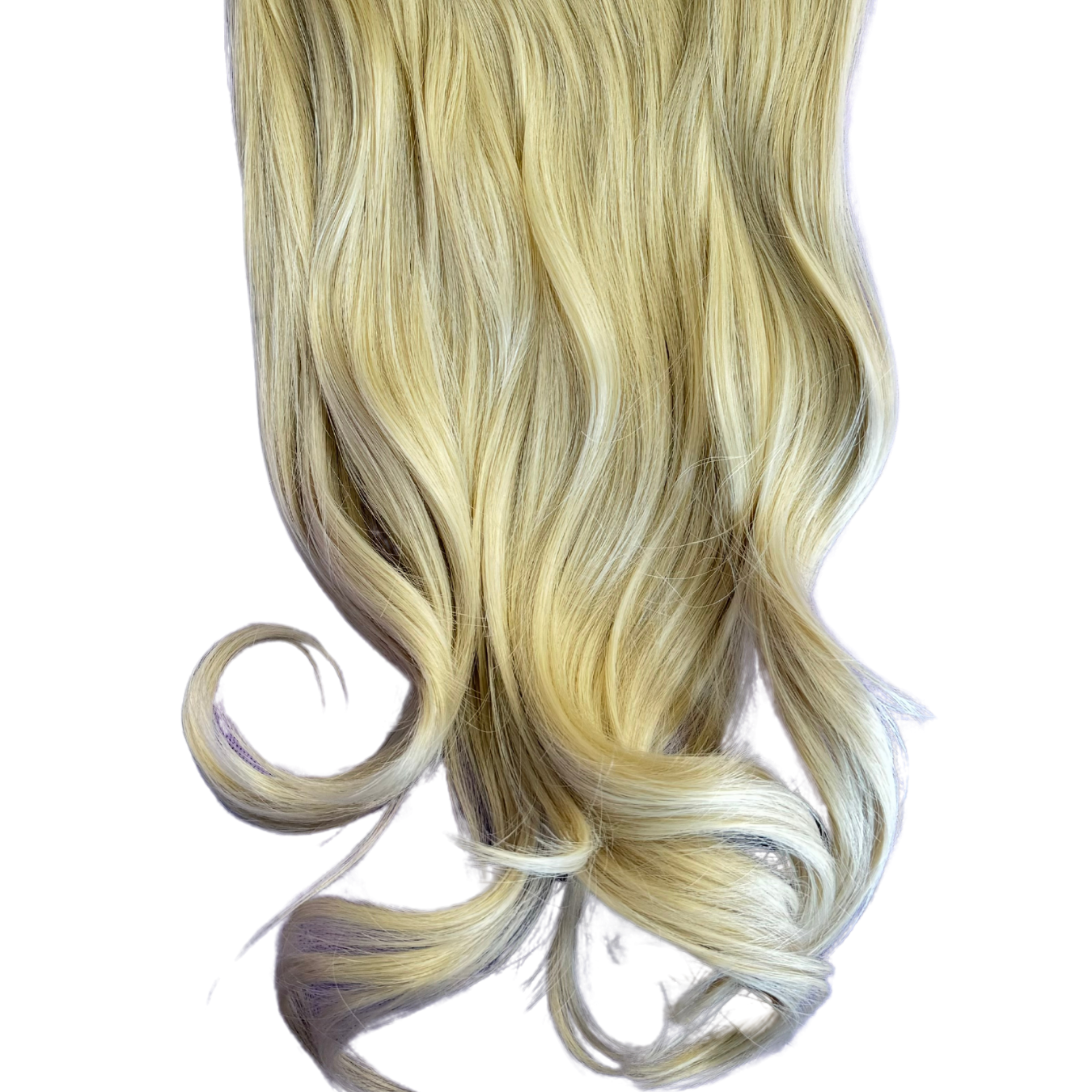 Extensiones de Cabello Vegano con malla clip tipo comfty de 26" Rubio Dorado Extra Claro