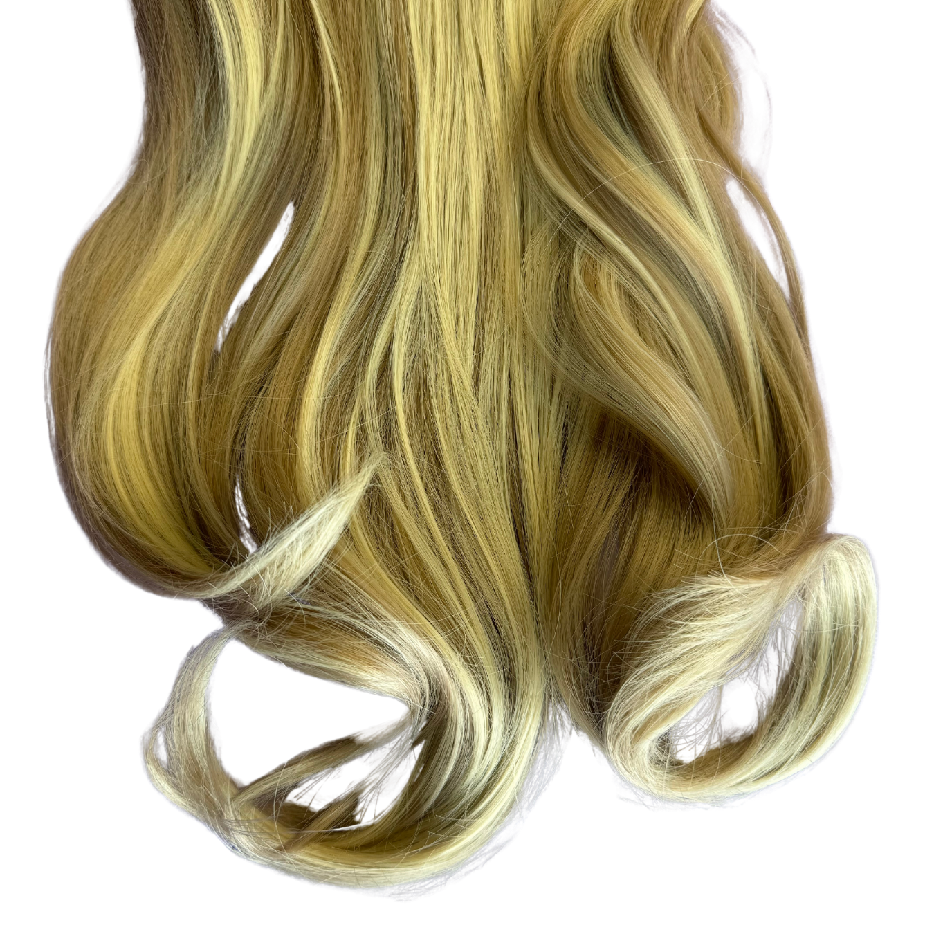 Extensiones de Cabello Vegano con malla clip tipo Comfty de 26" Highlights Rubio Dorado