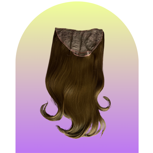 Extensiones de Cabello Vegano con malla clip tipo Comfty de 26" Chocolate profundo