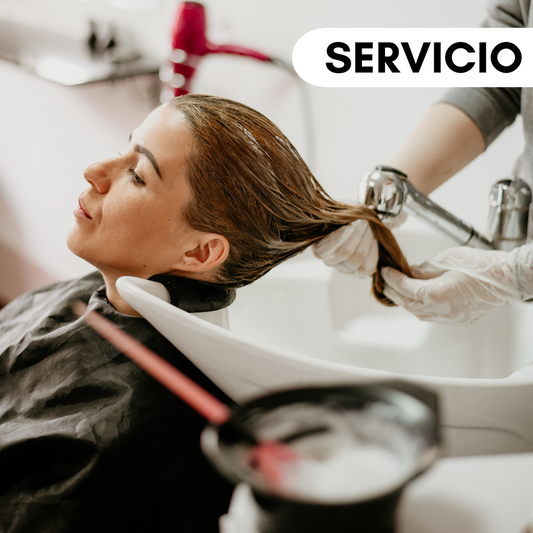 Aplicación de Botox capilar