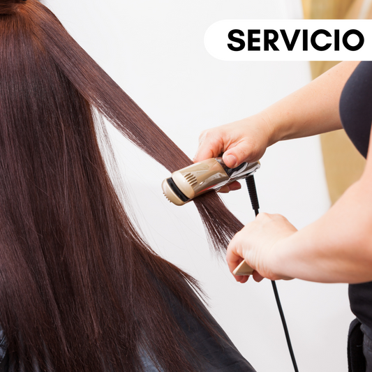 Aplicación de Vegan secret sin formol con tecnologia UV laser.